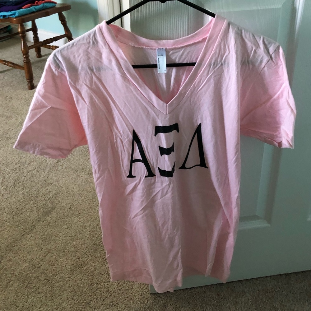 Light pink ΑΞΔ v neck